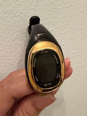 Nike Black and Gold Digital Stopwatch